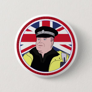 UK Police Officer 2 Inch Round Button