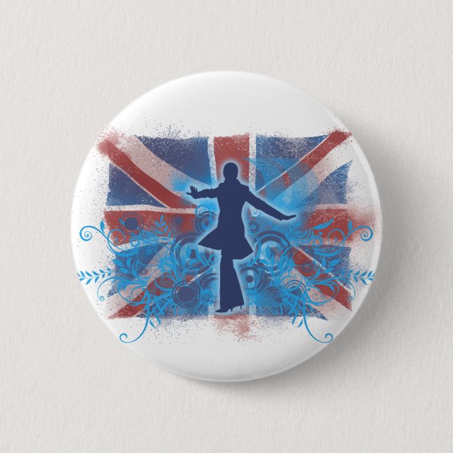 UK Punk 2 Inch Round Button (Front)