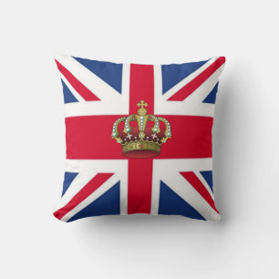 UK Queen Crown American MoJo Pillows