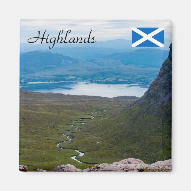 UK, Scotland - Scottish Highlands landscape Magnet (Front)