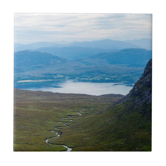 UK, Scotland - Scottish Highlands landscape Tile (Front)