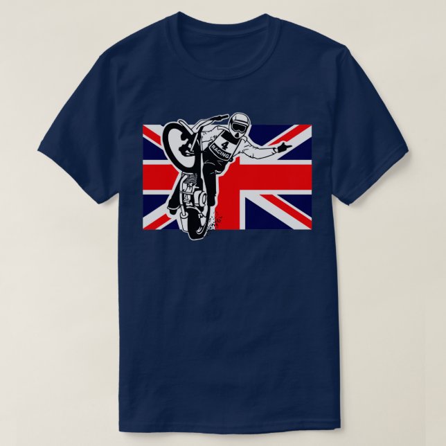 UK Speedway Motorcycle RacingTShirt  T-Shirt (Design Front)
