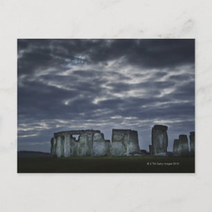 UK, Stonehenge, Scenic view at dawn Postcard