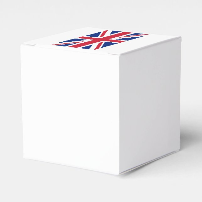 UK United Kingdom Britain Royal Union Jack Flag Favor Box (Front Side)