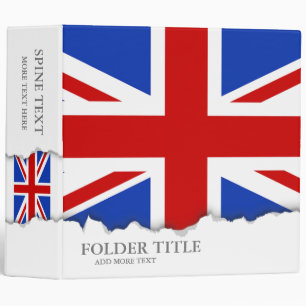 Uk United Kingdom Flag Binder