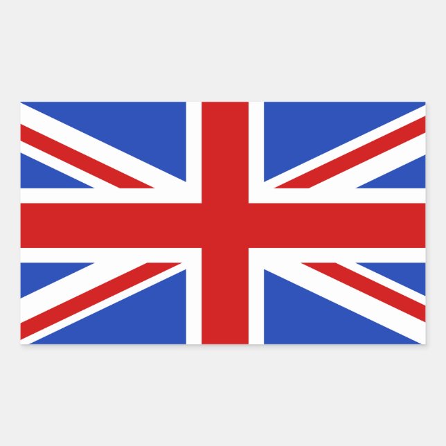 Uk United Kingdom Flag Sticker (Front)