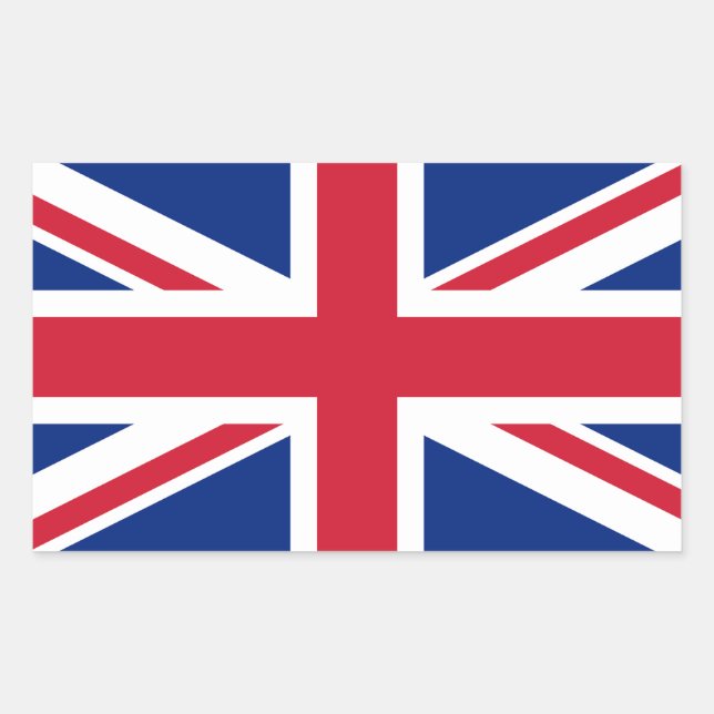 UK United Kingdom Union Jack Flag Sticker (Front)