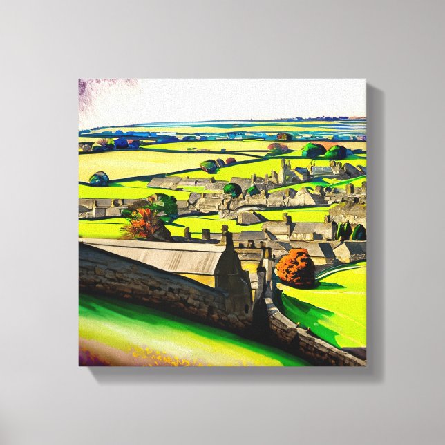 UK Village Canvas Print  (Front)