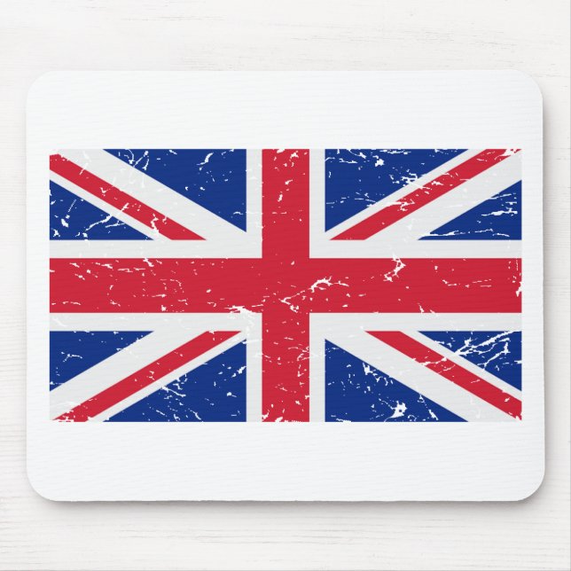 UK Vintage Flag Mouse Pad (Front)