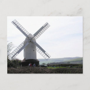 (UK) White Windmill Postcard