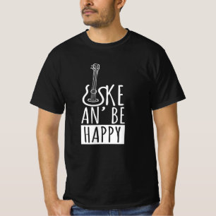 Uke An Be Happy Ukulele Guitar Music T-Shirt
