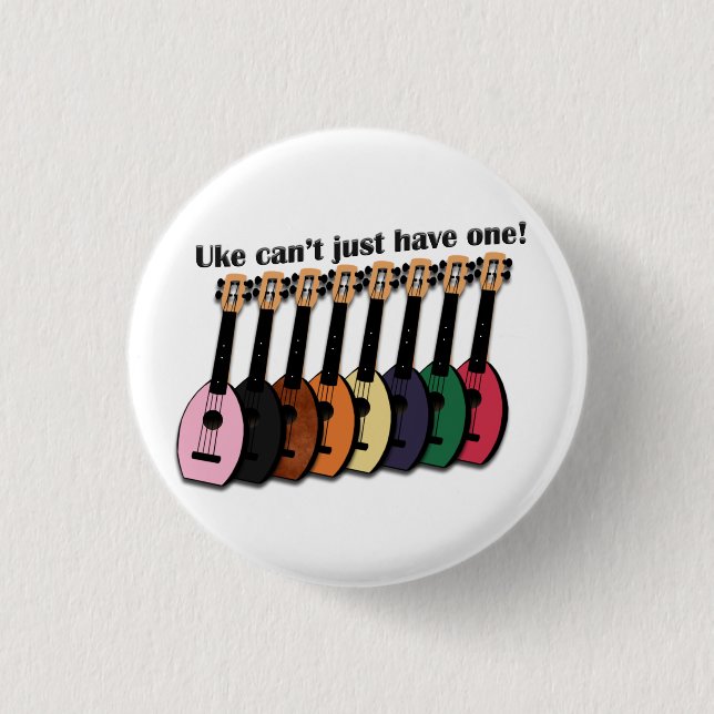 Uke can't just have one! Small Button (Front)