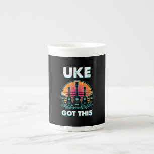 Uke Got This Funny Ukulele Player Guitar Musician Bone China Mug