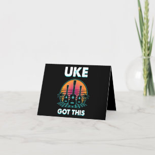 Uke Got This Funny Ukulele Player Guitar Musician Thank You Card