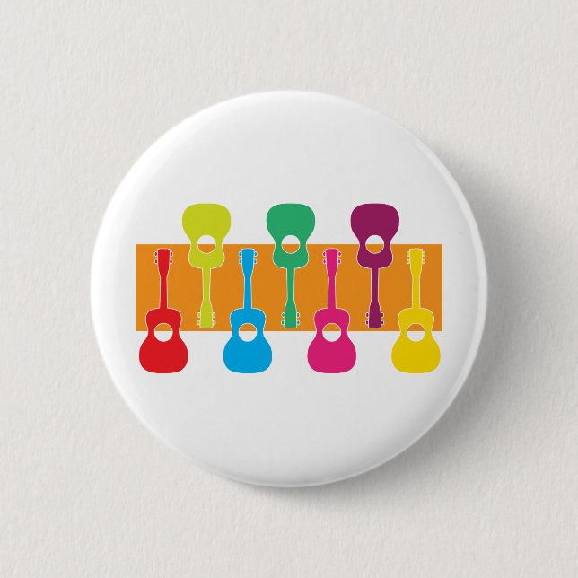 Uke Graphic 2 Inch Round Button (Front)