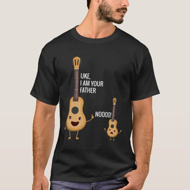 Uke I Am Your Father T Shirt Ukulele Funny Guitar  (Front)