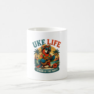 Uke Life Parrot – Island Vibes Ukulele Bird Coffee Mug