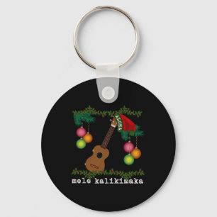 Uke Mele Kalikimaka Ukulele Christmas Songs Aloha Keychain