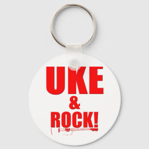Uke & Rock Keychain