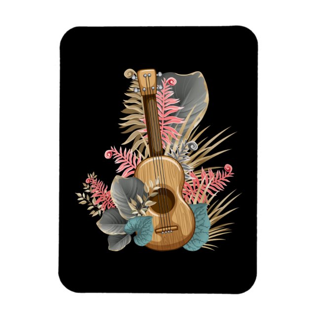 Uke Ukulele Guitar - Musician Guitarist Ukulele Magnet (Vertical)