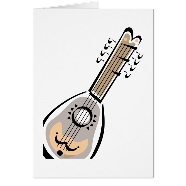 Ukelele, eight string, graphic image design (Front)