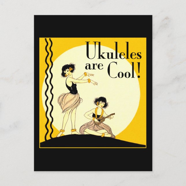 Ukes est Cool ! Carte postale (Devant)