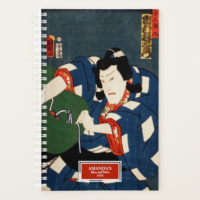 Ukiyo-e Actor IllustrationToyohara Kunichika Planner (Front)