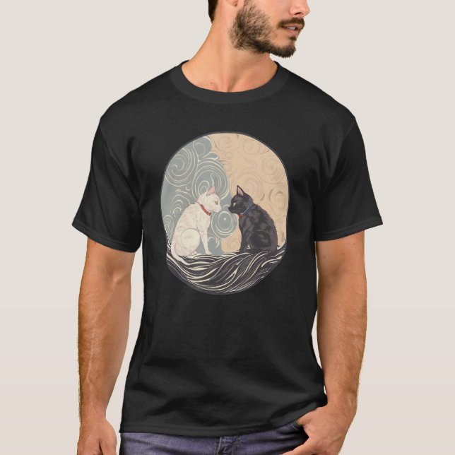 Ukiyo e Cats T-Shirt (Front)