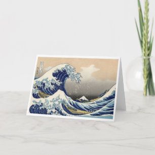 Ukiyo-e - Hokusai's Tsunami Card