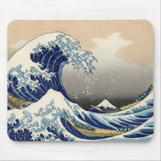 Ukiyo-e - Hokusai's Tsunami Mouse Pad
