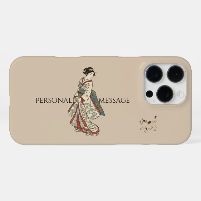 Ukiyo-e Inspired – Dramatic JAPAN  iPhone Case (Back Horizontal)