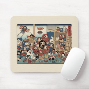 Ukiyo-e Inspired – Dramatic JAPAN  Mouse Pad