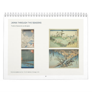 Ukiyo-e Seasons Twelve Japanese Landscape Prints Calendar