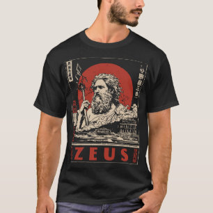 Ukiyo-e Zeus Thunder   Greek Mythology Art T-Shirt