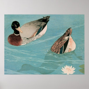 Ukiyoe [Goyo] Ducks (S) Poster