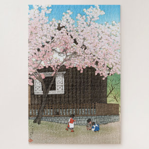 ukiyoe - hasui - C01 - Atagoyama Hill in Spring - Jigsaw Puzzle
