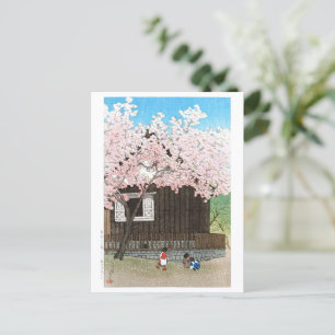 ukiyoe - hasui - C01 - Atagoyama Hill in Spring - Postcard