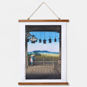 ukiyoe [hasui] C31 Nigatsu Hall, Nara Hanging Tapestry