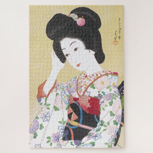ukiyoe - hasui - m01 - The fading spring -  Jigsaw Puzzle (Vertical)