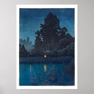 ukiyoe - hasui - m03 - Omiya in rain -  Poster