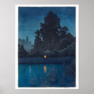 ukiyoe - hasui - m03 - Omiya in rain - Poster