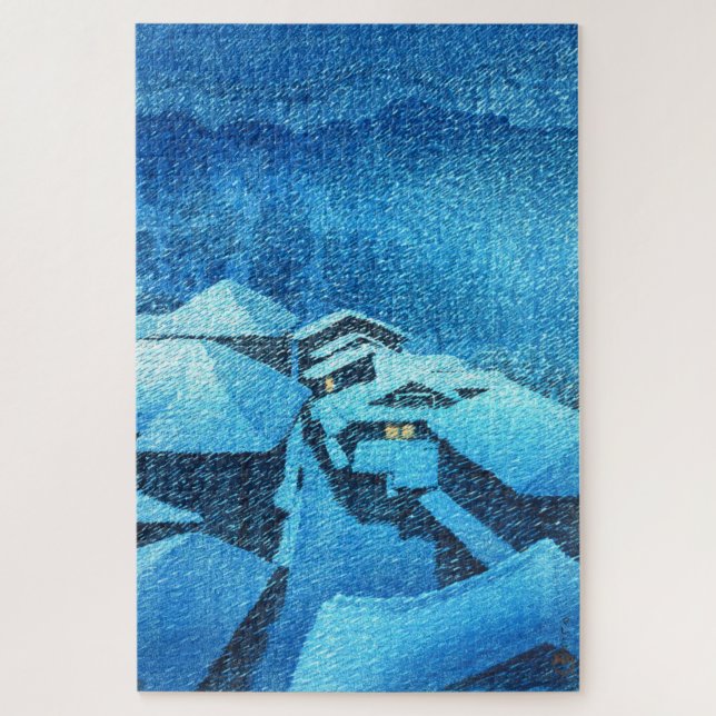 ukiyoe - hasui - m04 - Hataori Hot Spring -  Jigsaw Puzzle (Vertical)