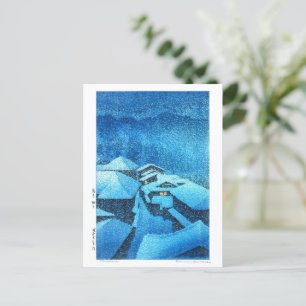 ukiyoe - hasui - m04 - Hataori Hot Spring - Postcard