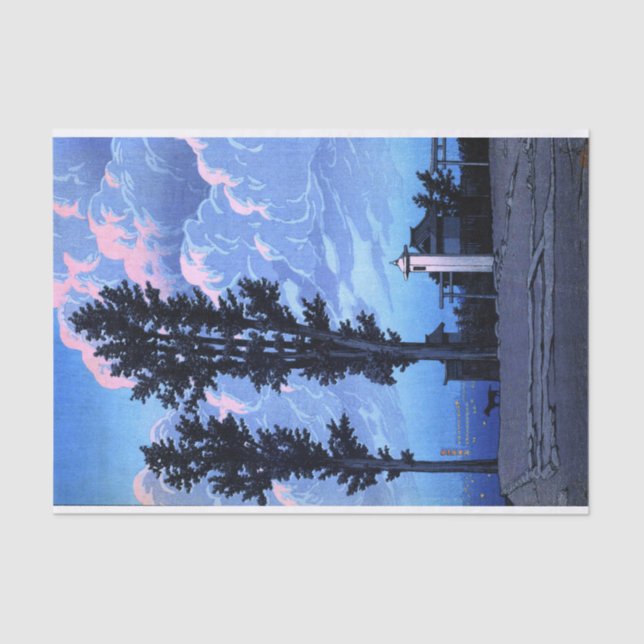 ukiyoe hasui n14 Kanda Myojin Shrine Precent Tissue Paper (Front)