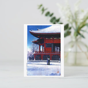 ukiyoe hasui n16 Clearing after a Snowfall at the Postcard