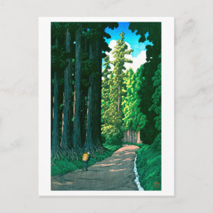 ukiyoe hasui No57 Historic Nikkō Highway Postcard