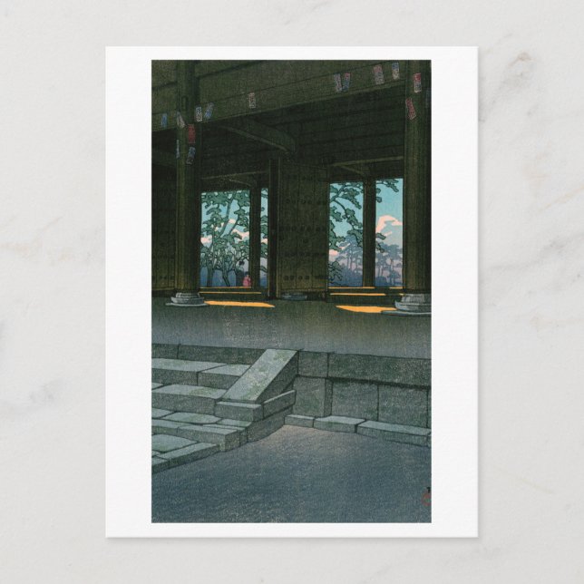 ukiyoe hasui No59 Chion-in in Kyoto  Postcard (Front)