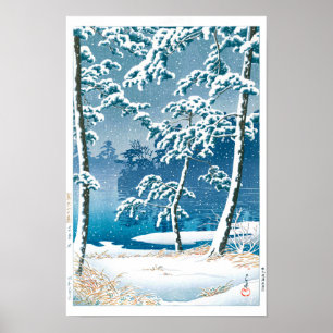 ukiyoe - hasui - No.13 Senzoku Pond - Poster