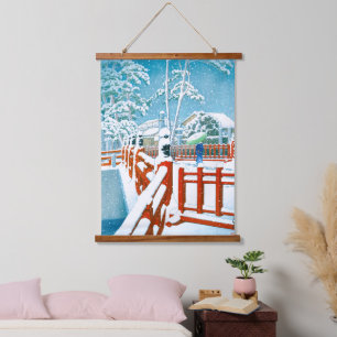 ukiyoe - hasui - No.24 Yakumo Bridge the Nagata … Hanging Tapestry