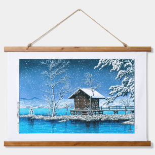 ukiyoe - hasui - No.28 Kansanomiya Shrine at ... Hanging Tapestry